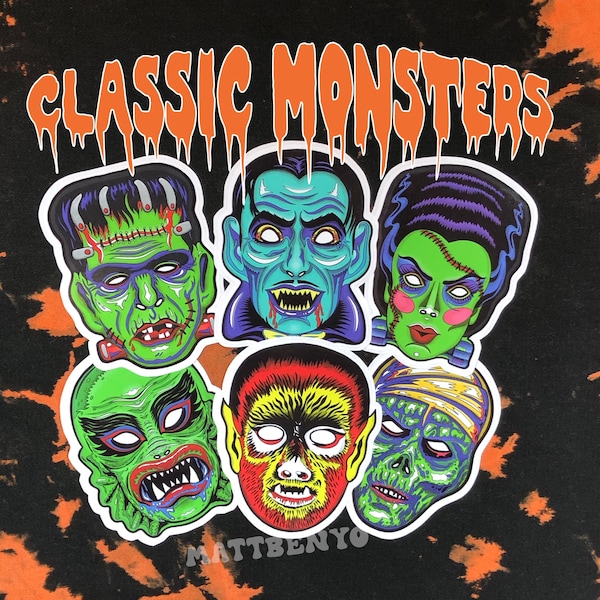 Classic Monsters Sticker Pack