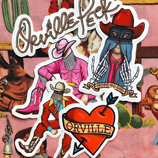 Orville Peck Iron Hoof Sticker Pack