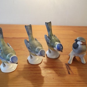Goebel Birds - Blue Titmouse or Sparrow figurine