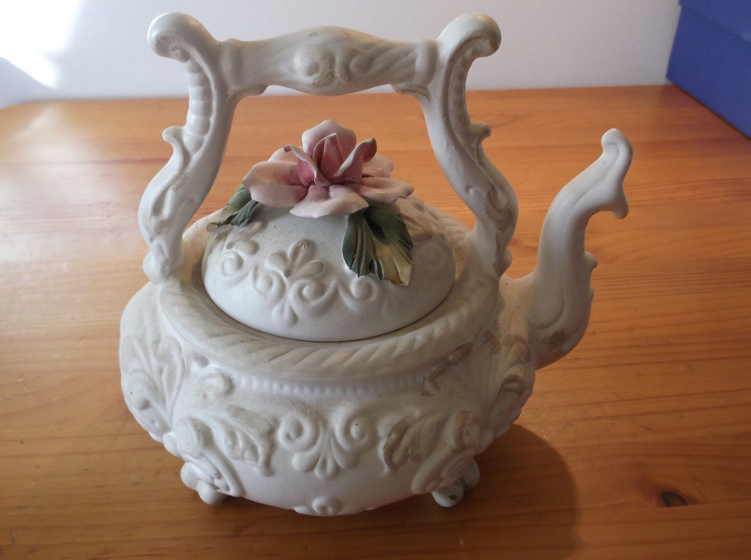 Capodimonte tea pot Etsy