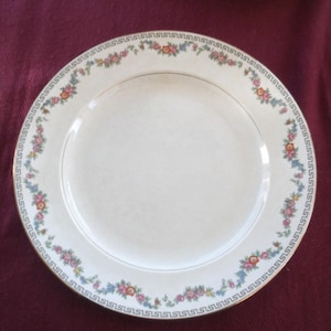 Boothe Silicon China, floral swags dinner plates x 4