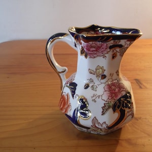 Mason&#39;s Patent Ironstone Blue Mandalay Hydra jug