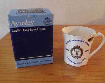 Aynsley, Royal Observer Corps Diamond Jubilee Mug (boxed)
