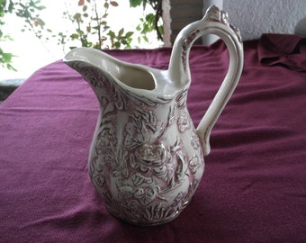 Antique George Jones majolica jug