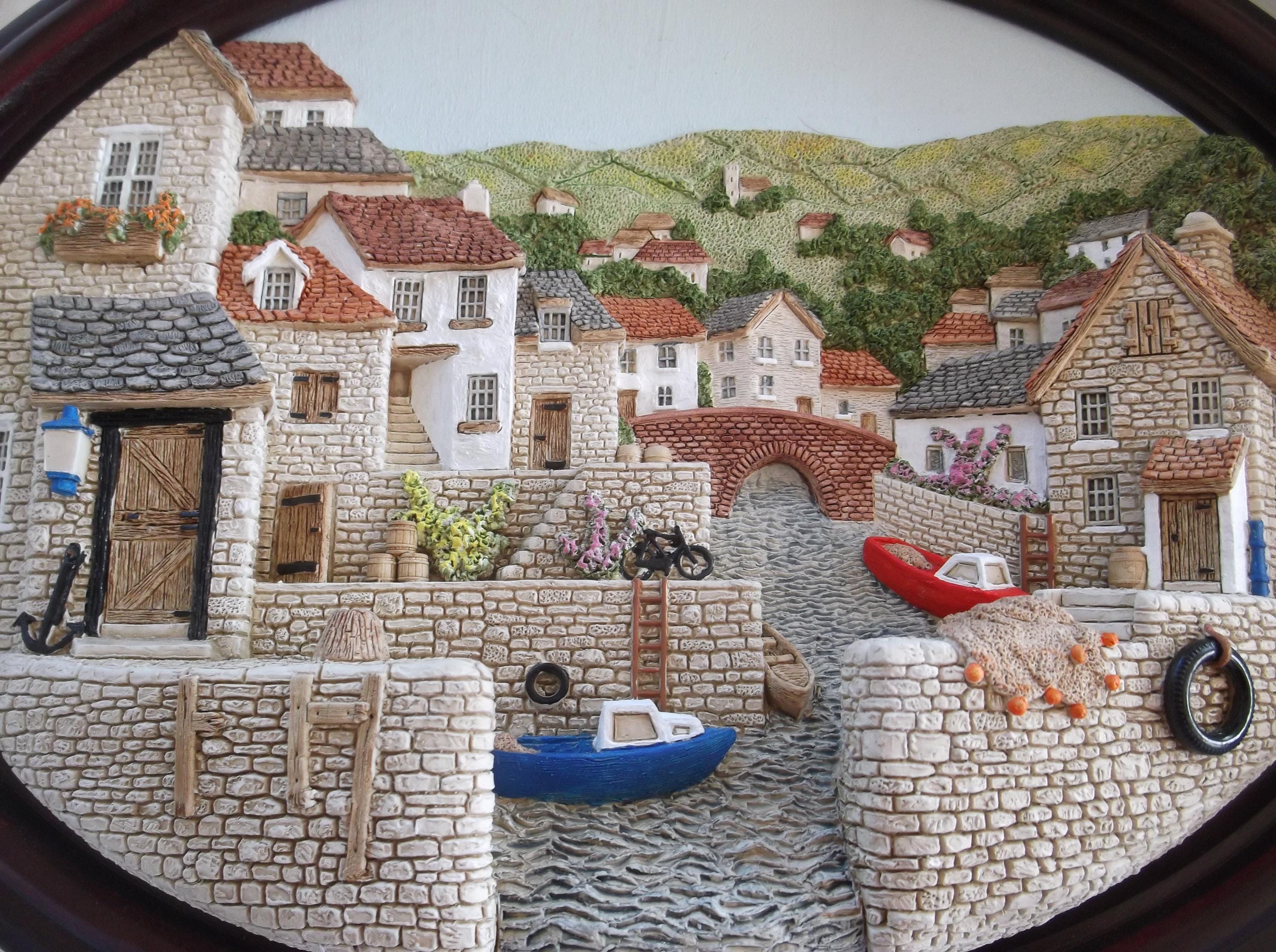 超希少　新品　LAKELAND STUDIOS 3D立体ウォールアート レイクランド スタジオ、ポルペロ 3D ウォール プレート (箱入り