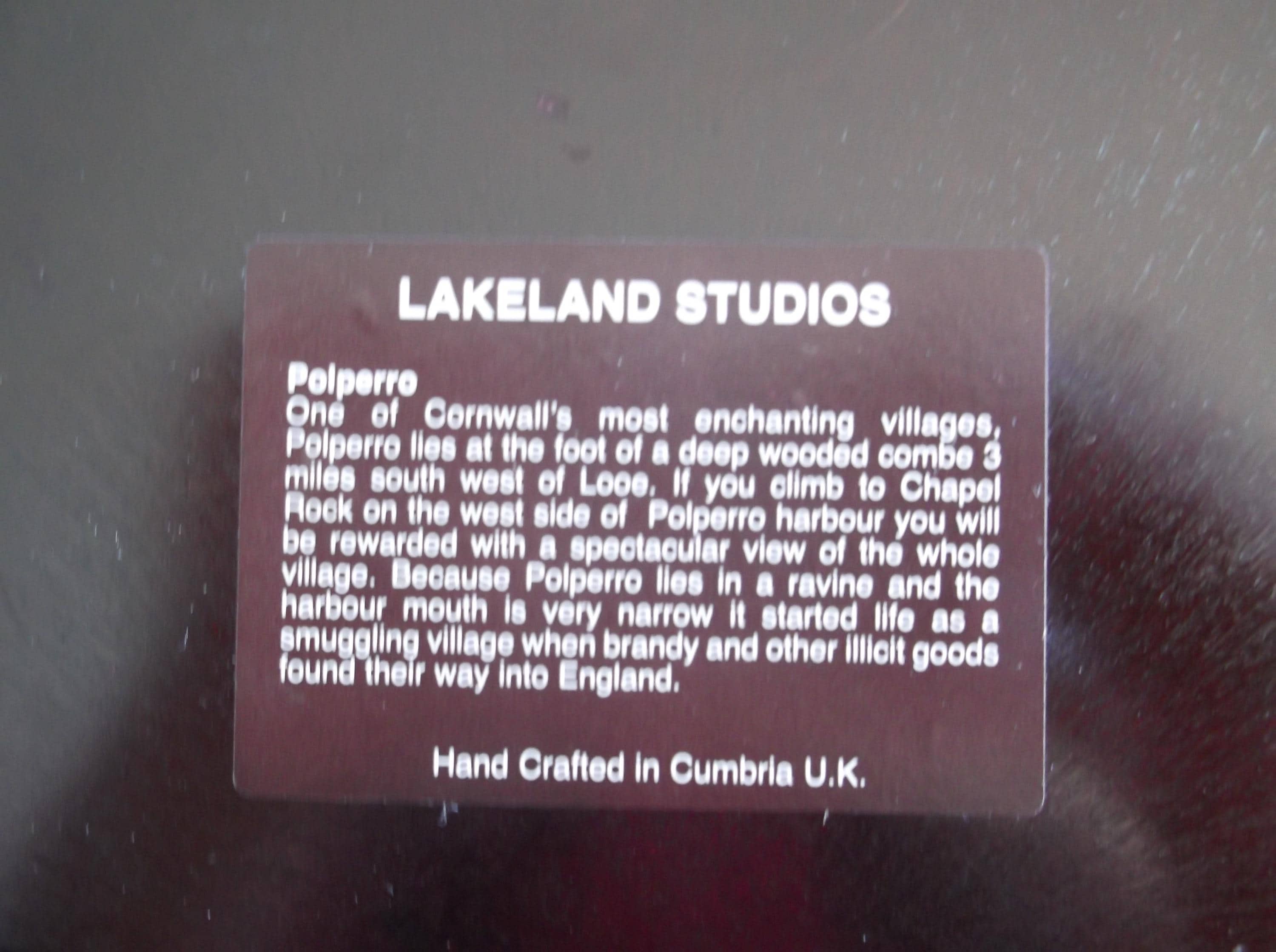 レイクランド スタジオ、ポルペロ 3D ウォール プレート (箱入り