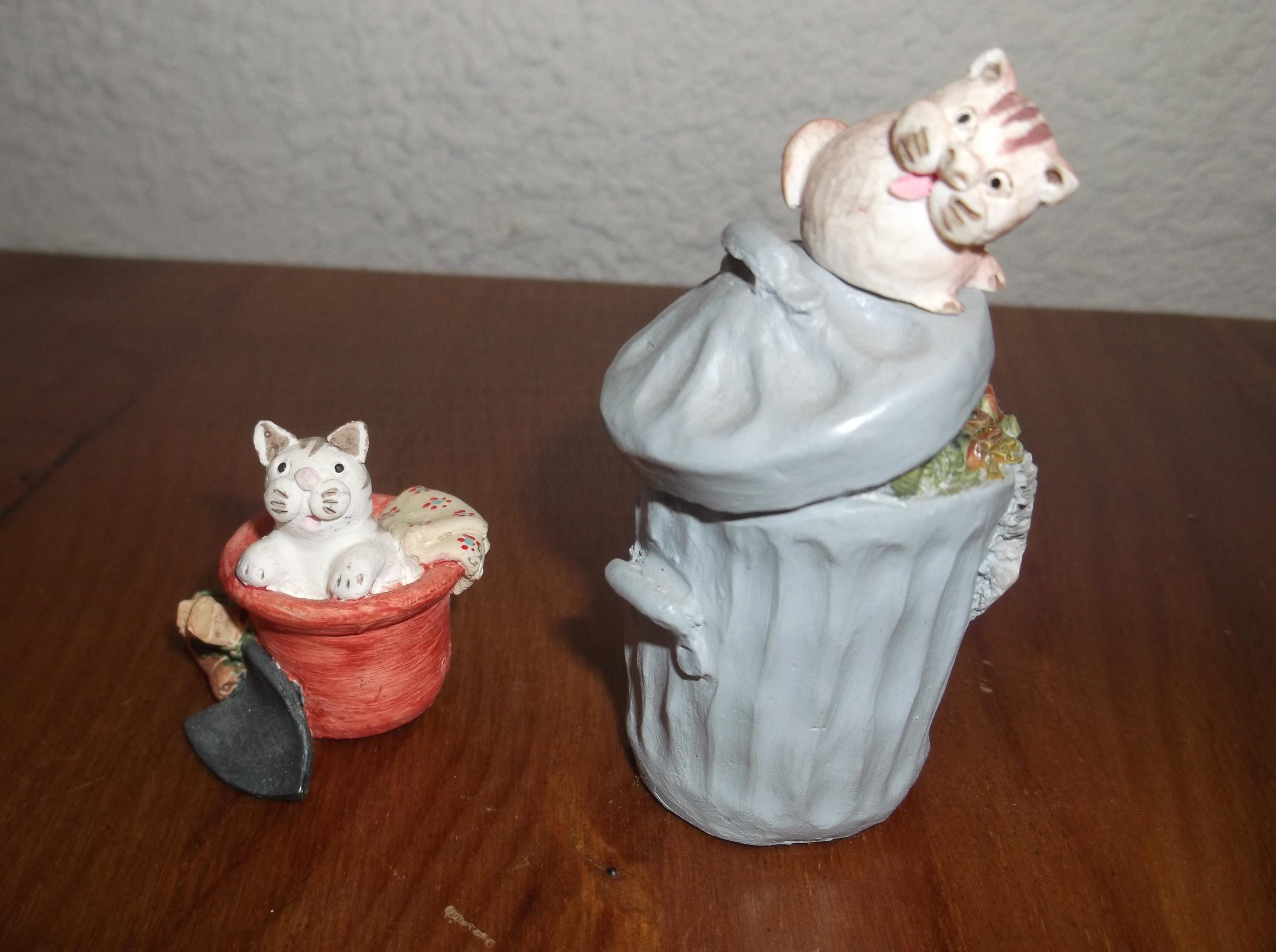 猫の置物 ピーターフェイガン スコットランド製 3点セット ピーター