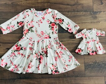 little girl dresses with matching doll dress