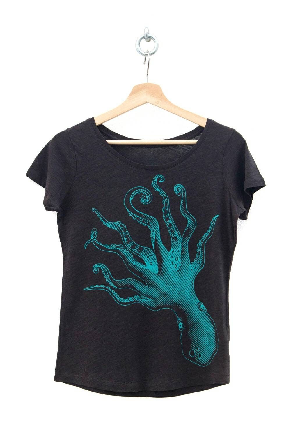 T-shirt Da Uomo Con Stampa Artistica Giapponese Di Polpo - Foto 3