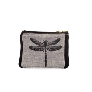 Dragonfly wallet. Fannypack. Woman wallet. Dragonfly purse. Hand-printed. Woman wallet. Fabric wallet. Vegan wallet. Gift. Dragonfly