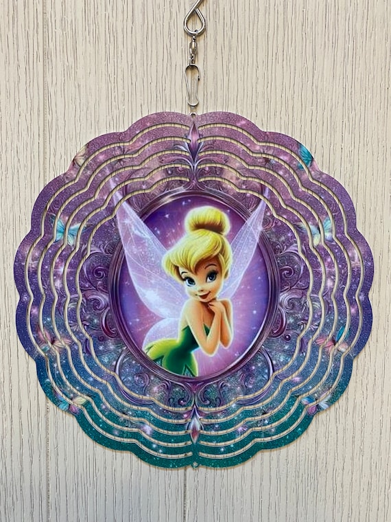 Disney Inspired Tinker Bell 8 Inch Metal Wind Spinner - Etsy
