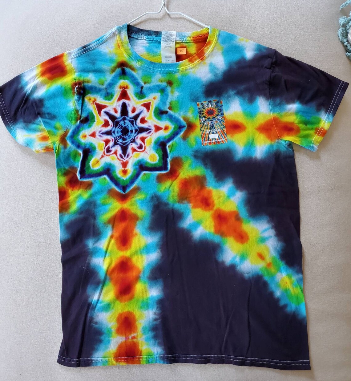 Adult Large tie dyed tshirt Etsy