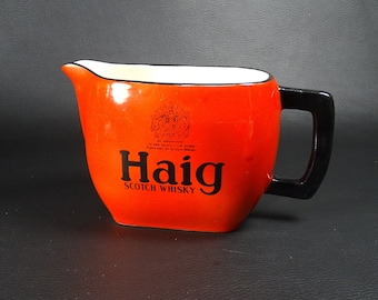 HAIG | Small oval advertising pitcher from the HAIG Scotch Whiskey brand | Vintage barware 1970