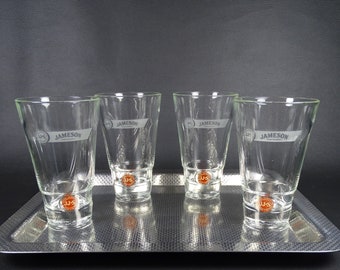 JAMESON | 4 grandi bicchieri da whisky modello long drink per il marchio JAMESON Irish Whiskey | Stile di vita 2000