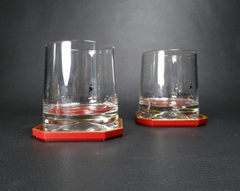 JOHNNIE WALKER | 2 Large Whiskey Glasses for the Scotch whiskey brand Johnnie WALKER | Barware 2000s lifestyle