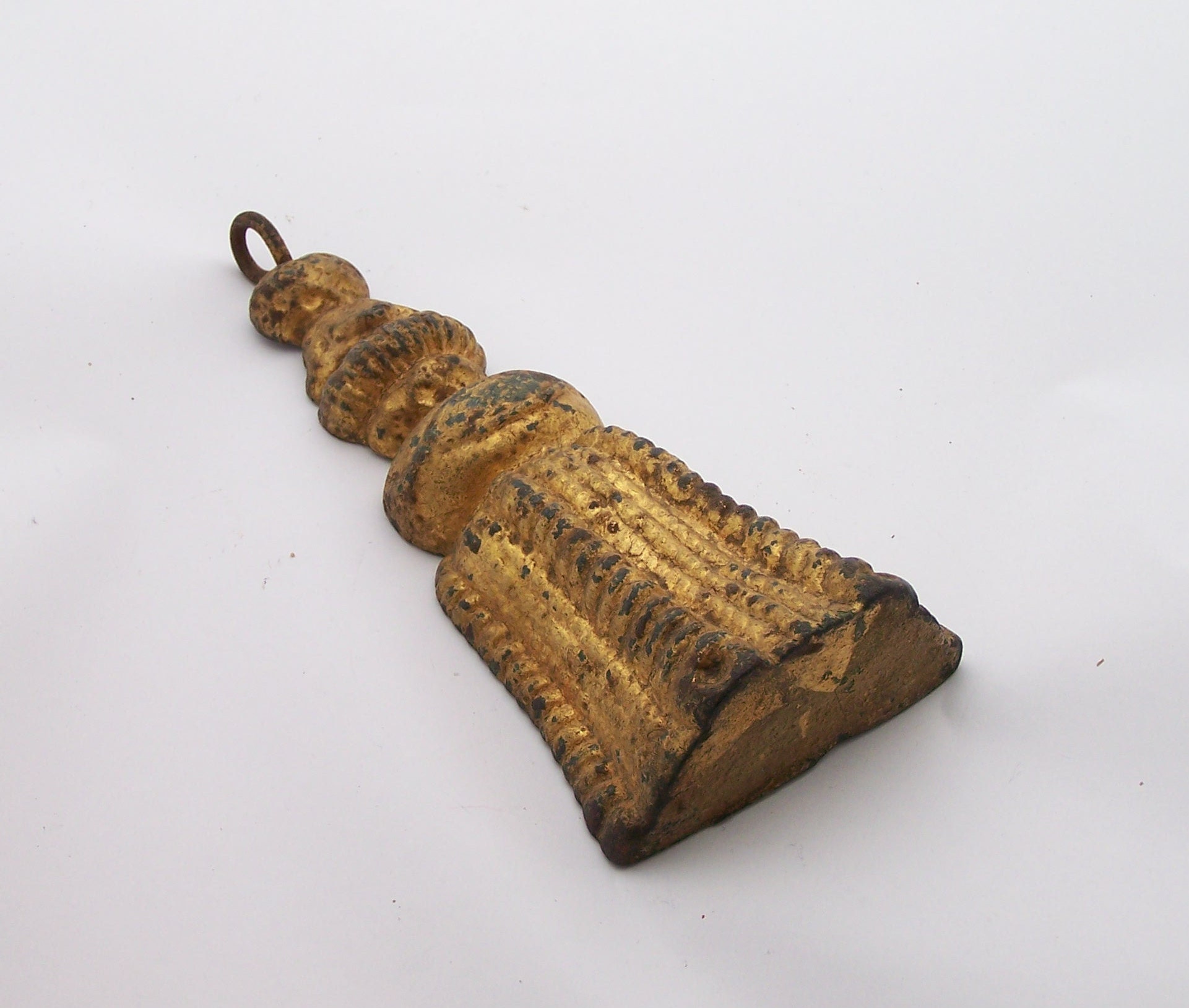 Poids de Tenture Rideau Lourd Théâtre ou Château en Forme Gland Passementerie Fonte Dorée Vintage Ma