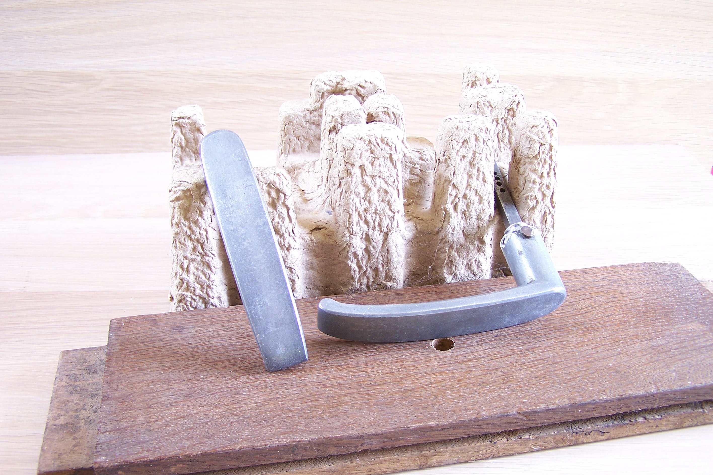 Paire de Poignées Porte Type Béquille Poignée en Aluminium Décor Industriel