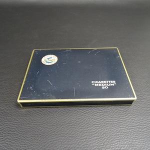 DEL GIOCATORE | Portasigarette da collezione in metallo di PLAYER'S Navy Cut Cigarettes Medium 50 | Prodotto in Inghilterra nel 1930
