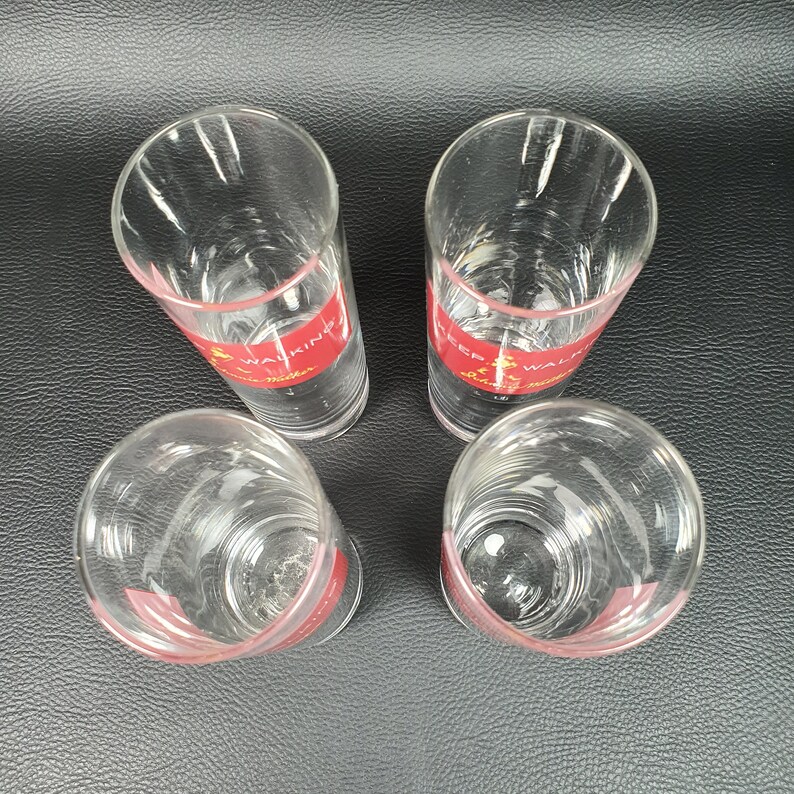 JOHNNIE WALKER | 4 collectible whisky glasses for the Johnnie Walker Scotch whisky brand | Lifestyle 1990 image 6