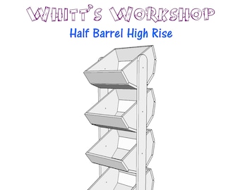 Half Barrel High Rise for Craft Fairs