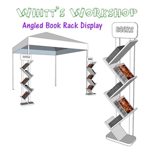 Angled Book Rack Display