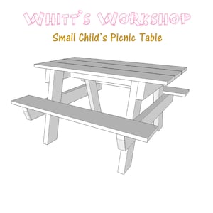 Small Childs Picnic Table