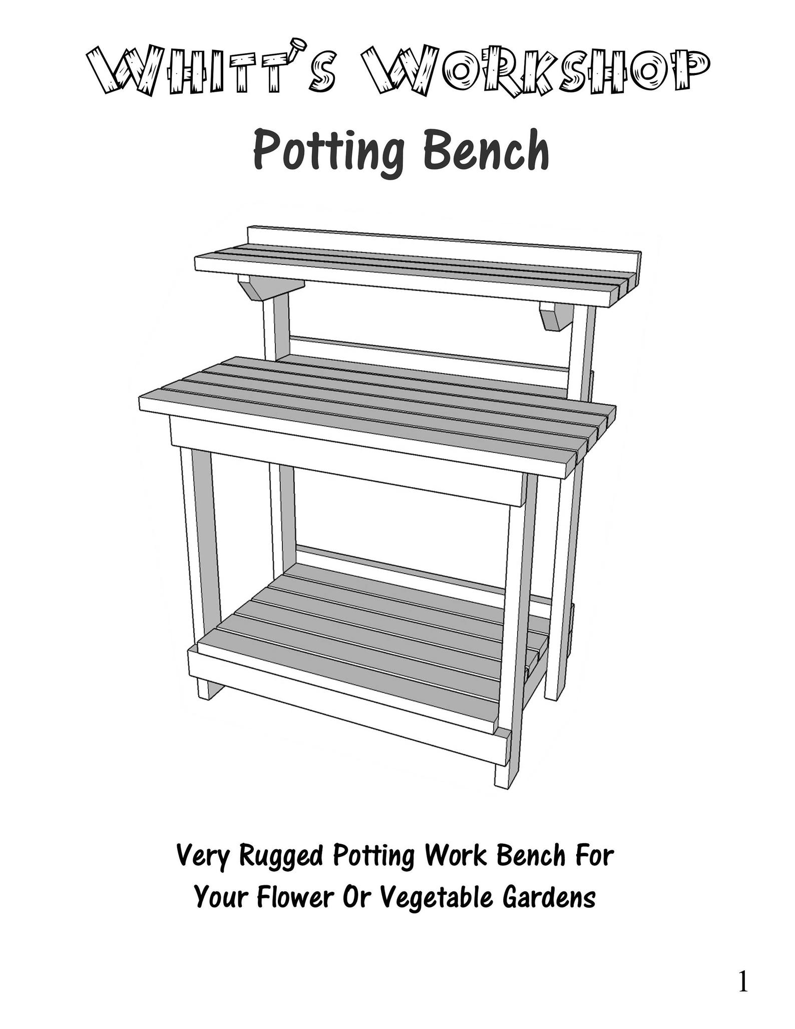 Potting Work Bench Etsy