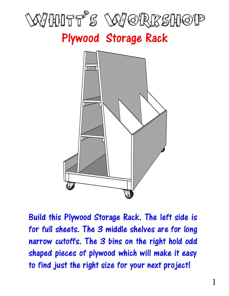 Plywood Storage Rack image 1