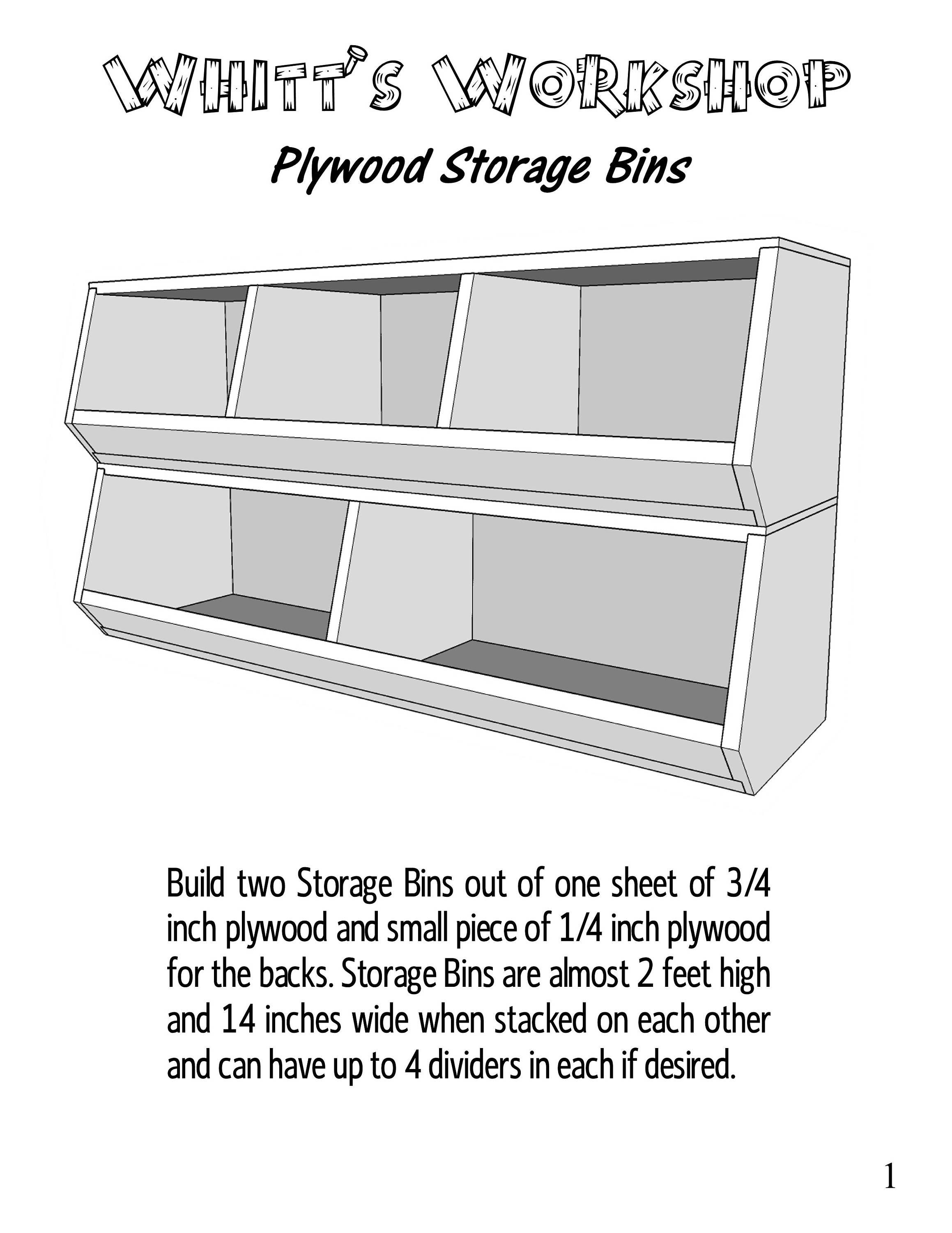 Plywood Storage Bins Etsy UK