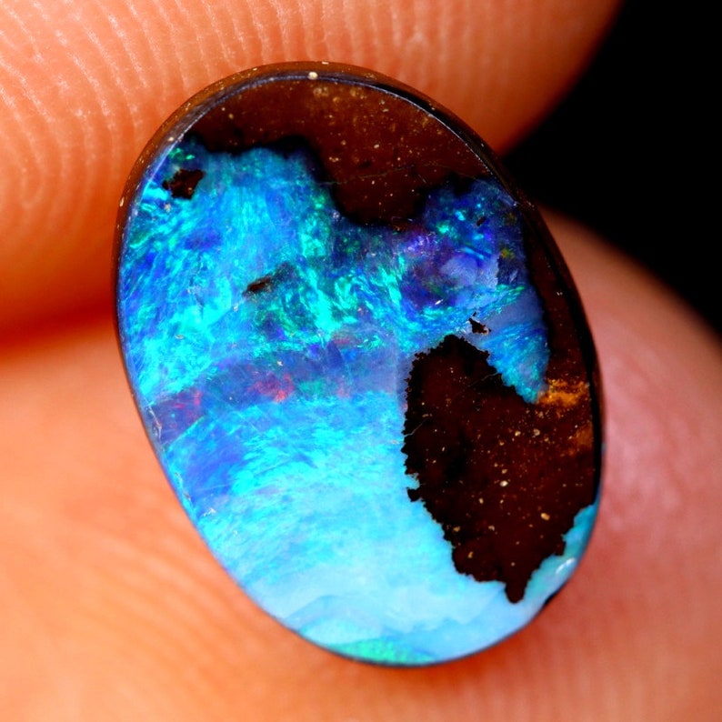 Opale Boulder, 1.49 carats Ovale, 100% naturelle origine Australie image 3