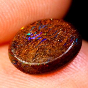 Opale Boulder Foudre, 1.88 carats Ovale, 100% naturelle origine Australie image 5