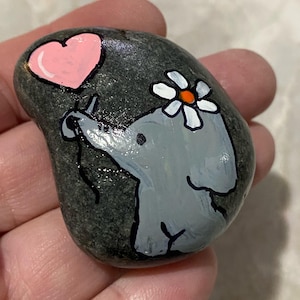 You are my rock, first anniversary gift, gift for her, birthday gift, elephant, friendship gift, pocket rock, pocket hug, charm