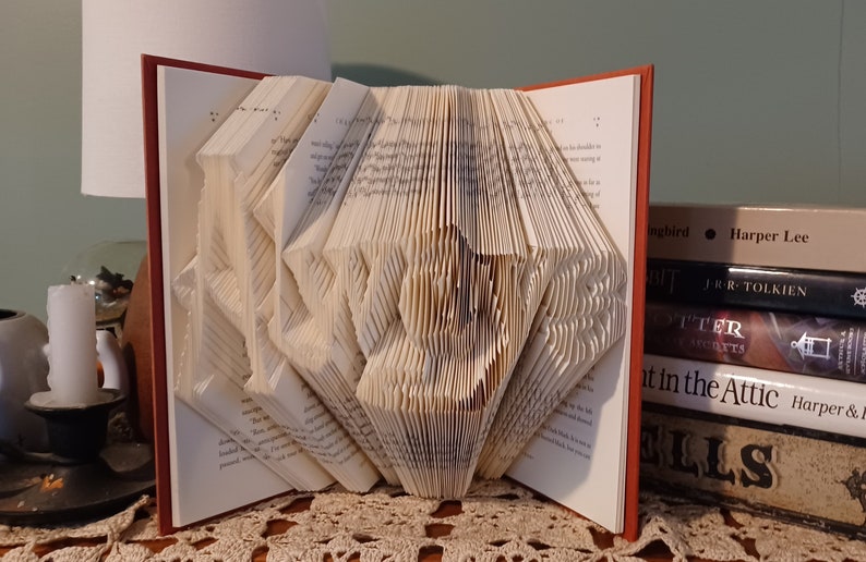 Always Harry Potter folded book art, book art, Harry Potter Collectible, Birthday gift, Deathly Hollows, free shipping image 2