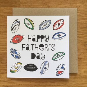 Vaderdagkaart/rugby/papa, vader, vaders