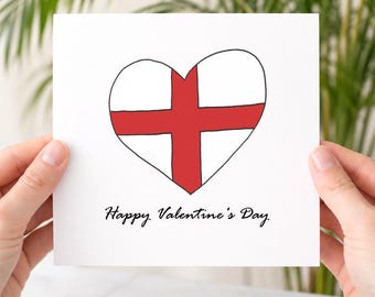 Engelse Valentijnskaart, Valentijnskaart uit Engeland, schattige hartballon, voor man, vrouw, vriendin, vriend, Fijne Valentijnsdag