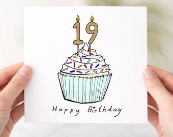 Funny 19th Birthday Card, for Daughter, for Son, for Your Last