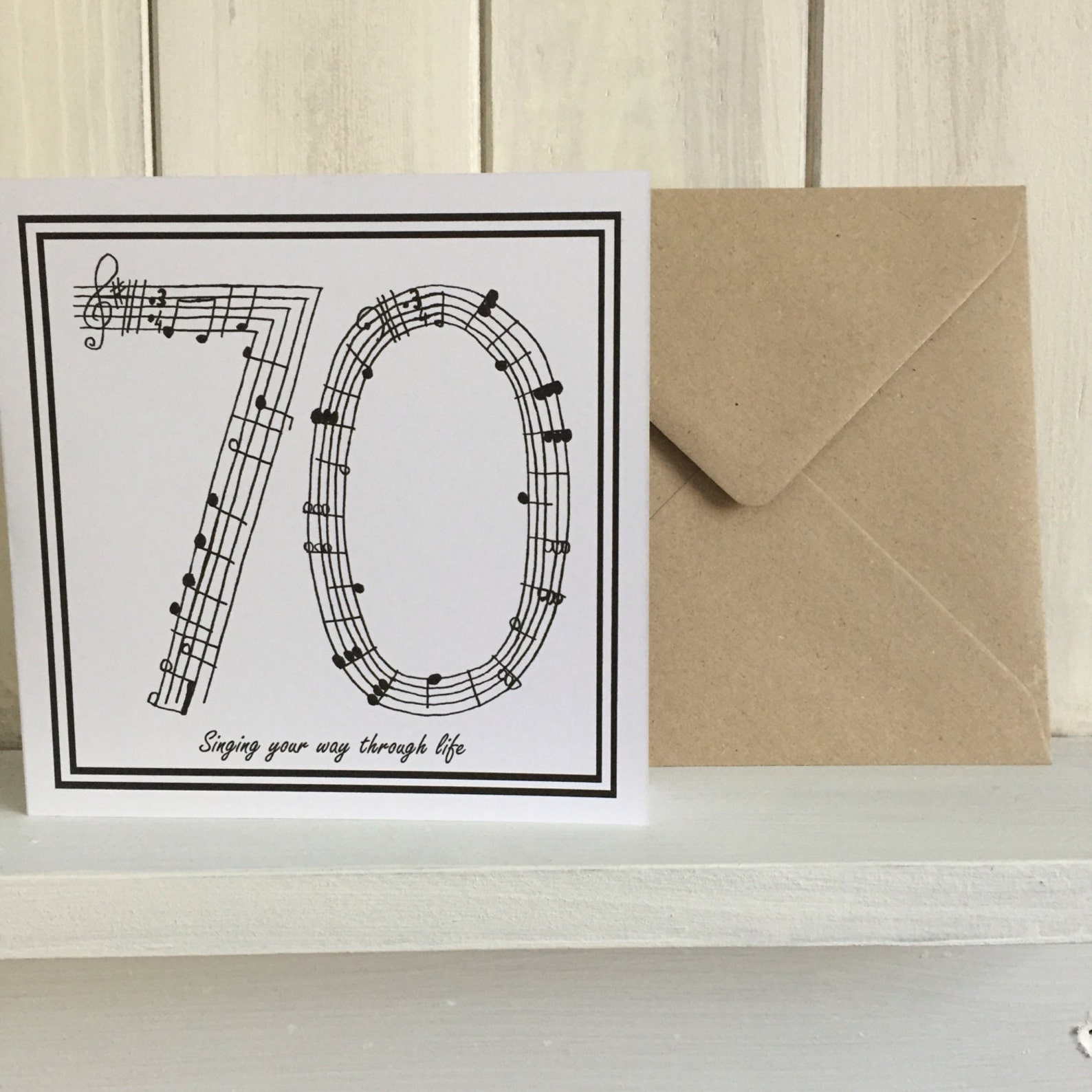 70. Geburtstagskarte 70. Geburtstag Musik Etsy