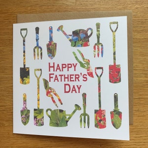Tarjeta del día del padre/jardinería/Papá, padre, jardinero