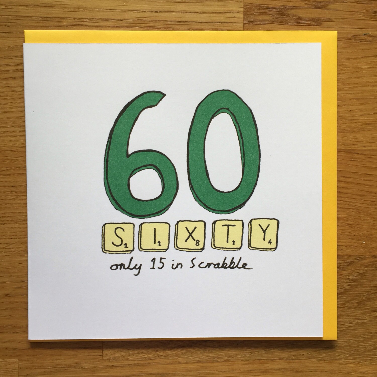 Carte De Joyeux Anniversaire 60e 60 Scrabble Soixante Carte Etsy Carte De Joyeux Anniversaire 60e 60 Scrabble Soixante Carte Etsy