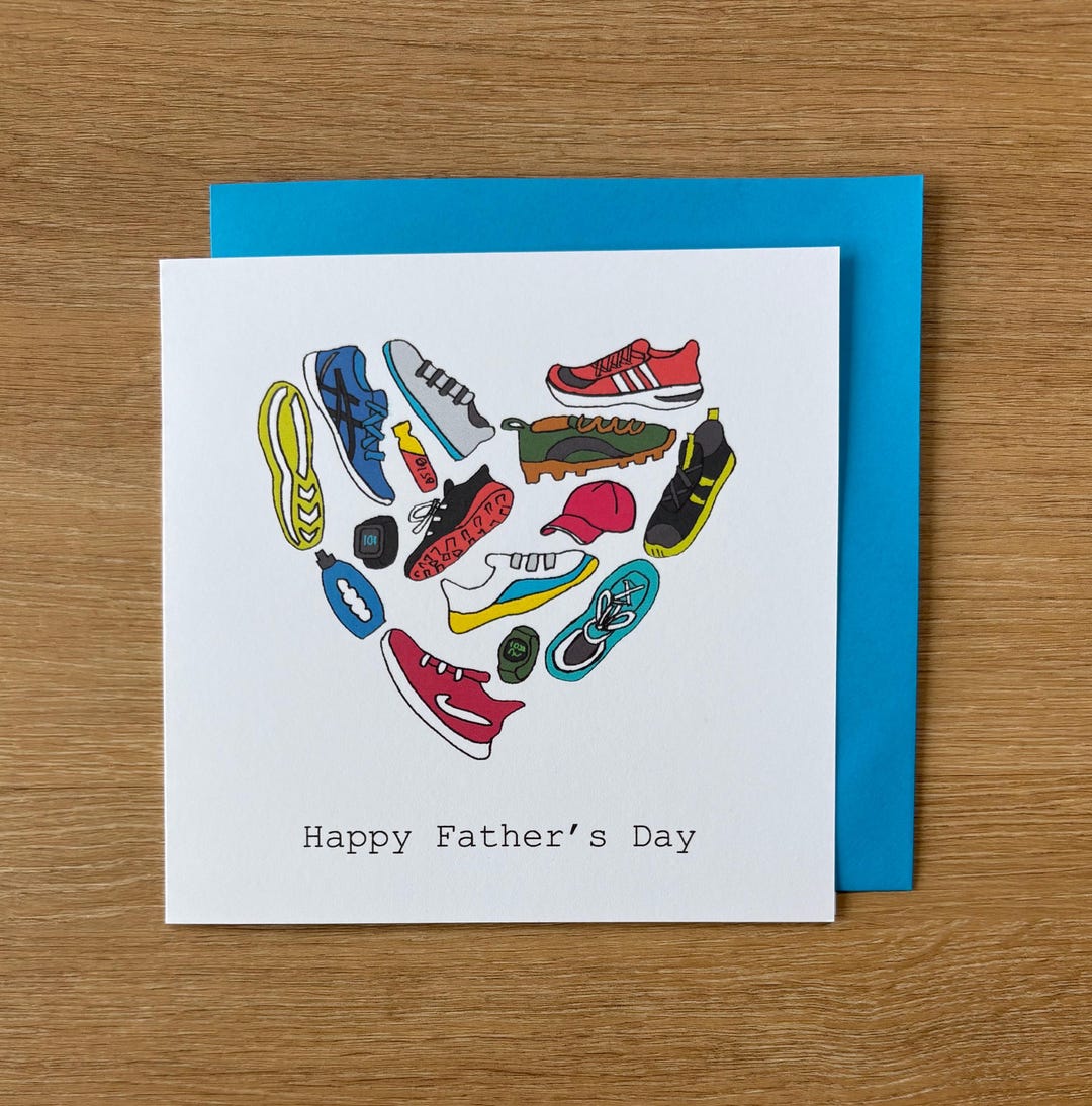 Father’s Day Card, Running Cards, Jogging, Marathon Runner, Sprinter ...