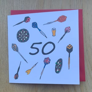 Carte 50e anniversaire, cyclisme, cycliste, vélos, vélo, cycle, homme, lui, sportif, 50 ans, cinquantaine