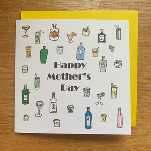 Moederdagkaart - gin Moederdagkaarten, Moederdag, gin, mama