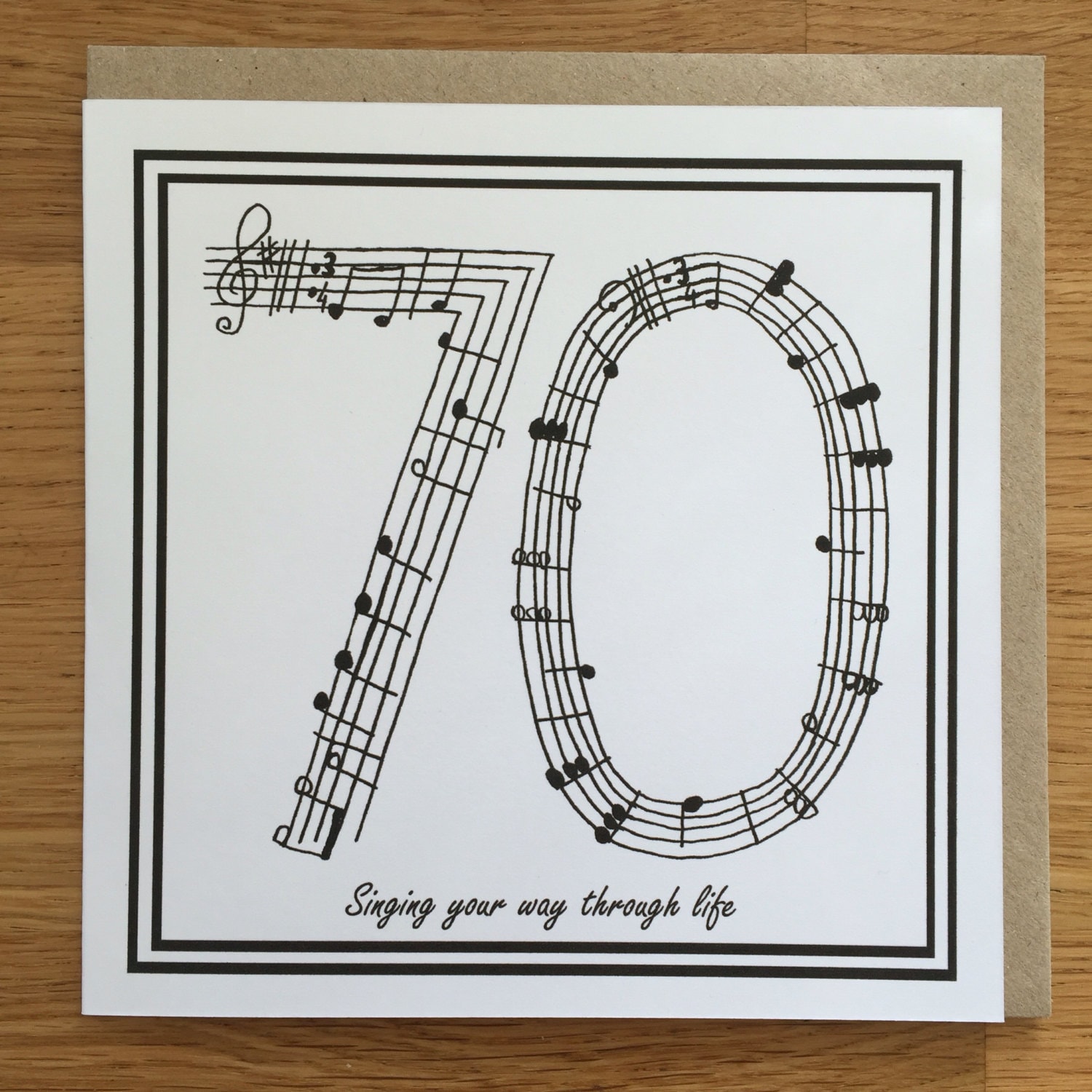 70. Geburtstagskarte 70. Geburtstag Musik Etsy