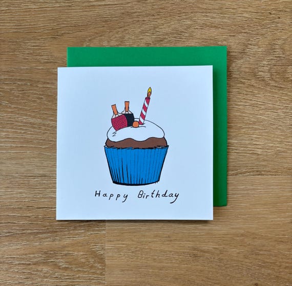 Table tennis birthday card, ping pong happy birthday cards, tabletennis cupcakes pingpong