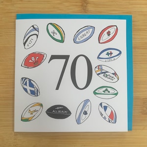70er Jahre Geburtstagskarte, 70er, Sportlich, Siebziger