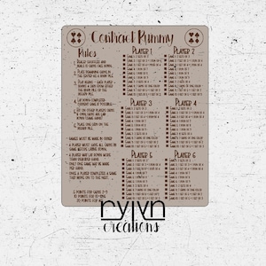 Contatta Rummy Game Board - 6 giocatori - File digitale