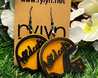 Wildcats Football Earrings - Digital Files!