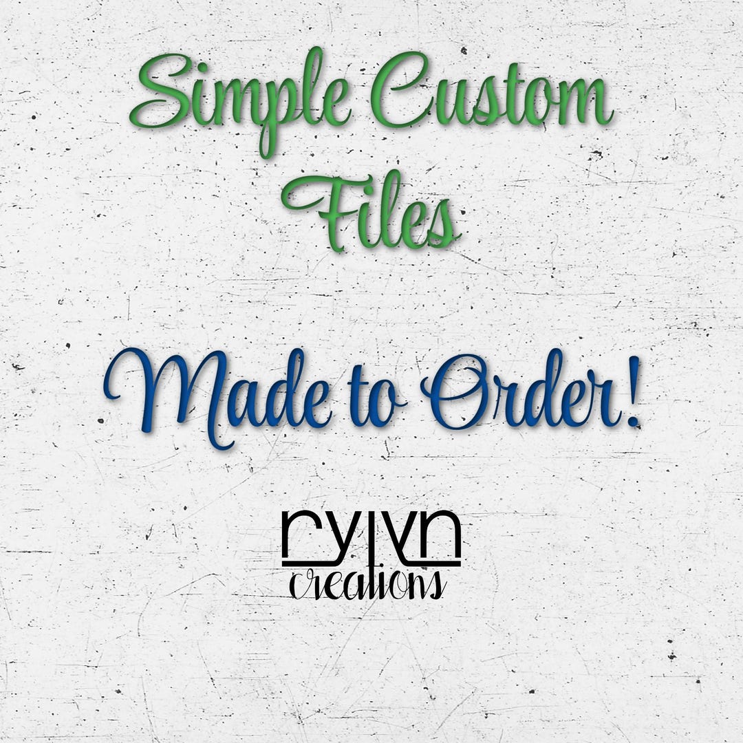 Custom Digital File Etsy