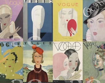 ヴィンテージ・ヴォーグ誌表紙プリント：1922年5月号 アールデコ調