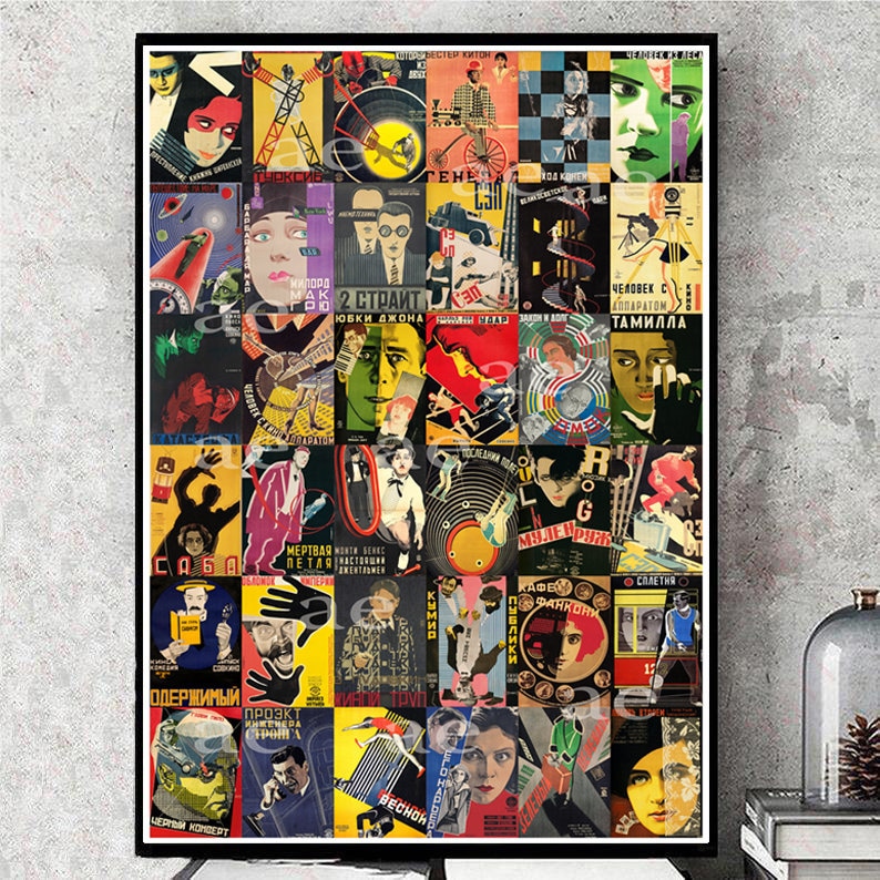 Russian Avant-garde Movie Poster / Russian Constructivism